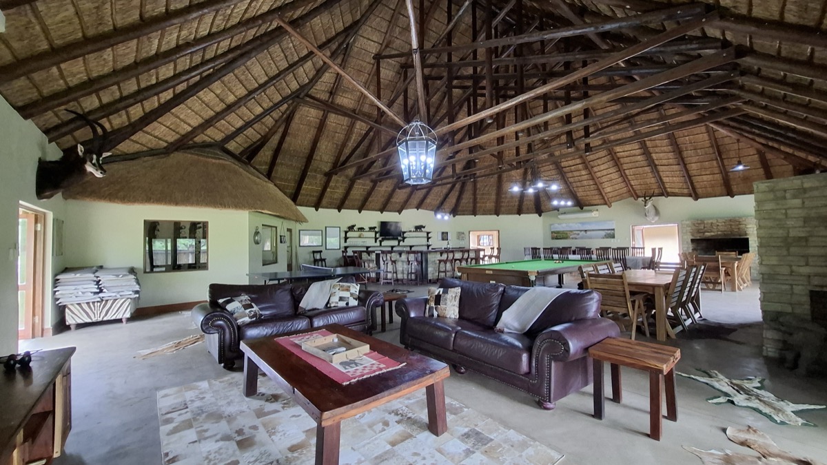 Spacious lounge area