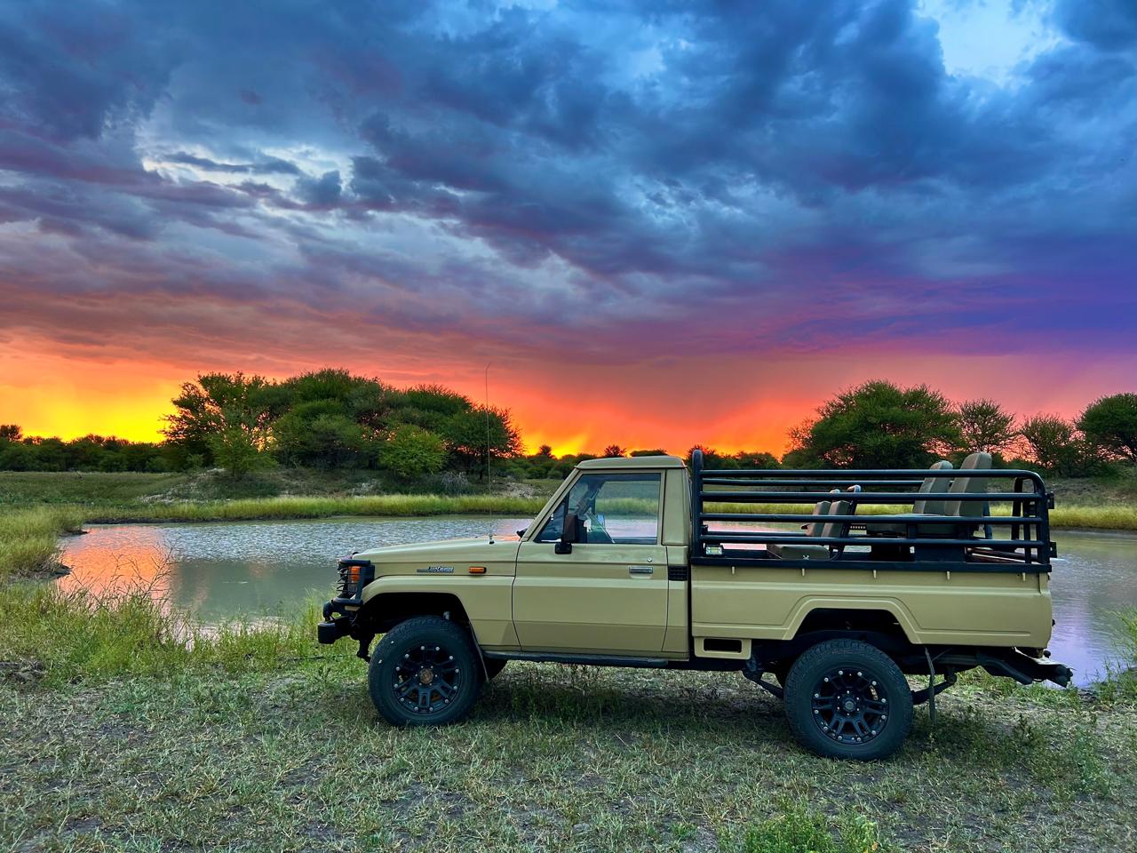 Game recovery vehicle at Witgat Game Farm