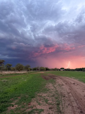 Witgat Game Farm lightning storm